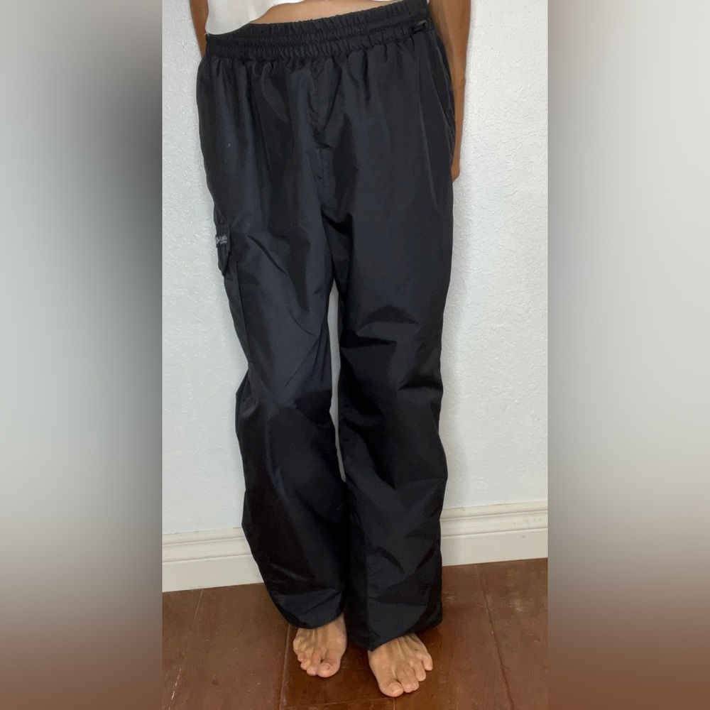 Columbia Vintage Snow|Rain|Ski|Outdoors |Hiking Pants Nylon Unisex Black (L)